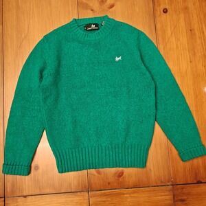 Johnathan Stewart Wool Sweater Vintage Green Crew‎ Neck Pullover Women's Medium
